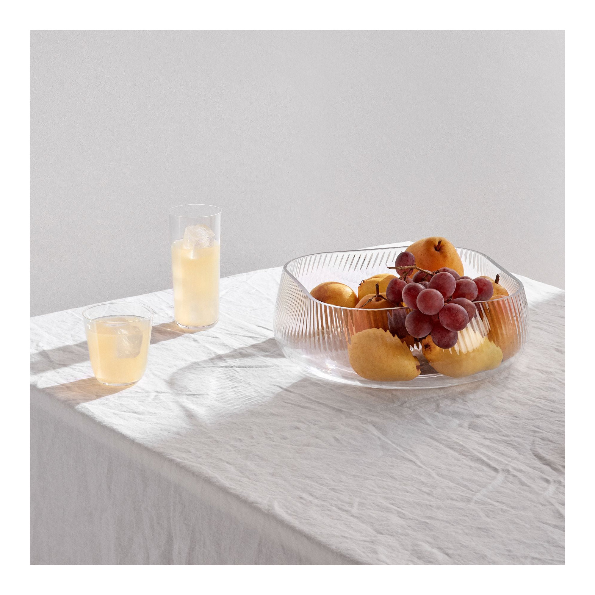 Opti Handmade Lead Free Crystal Table Vase, Clear, overall height- 3.86"