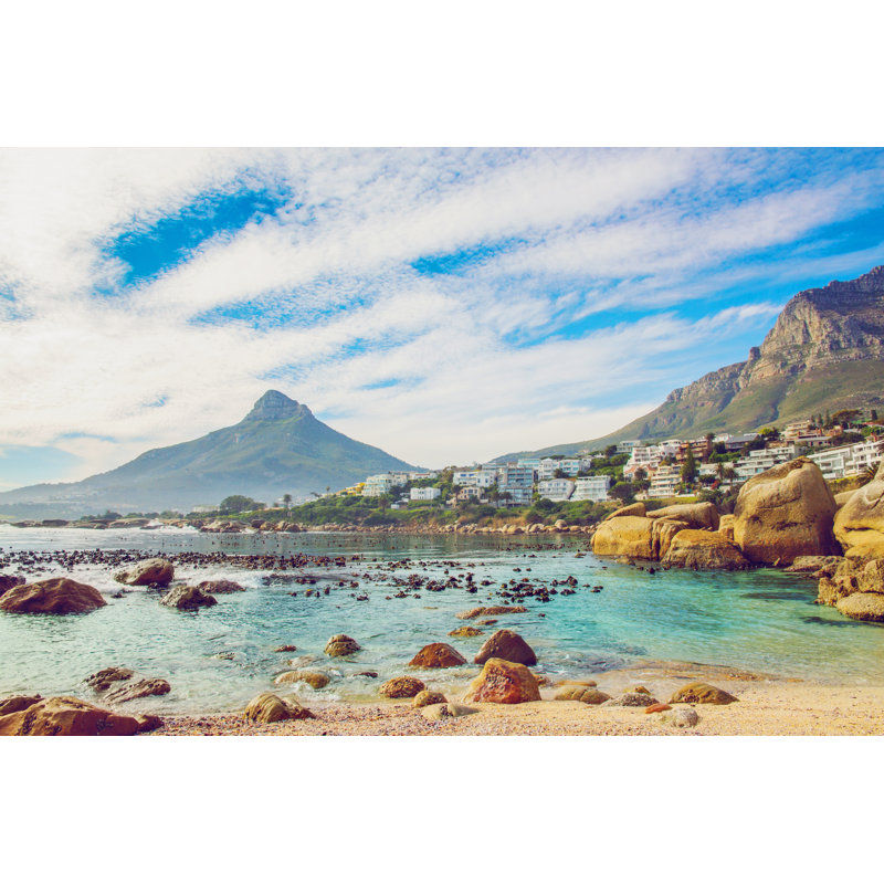 Beautiful Beach in Cape Town - Photographie sur toile tendue, H 32 po x l 48 po
