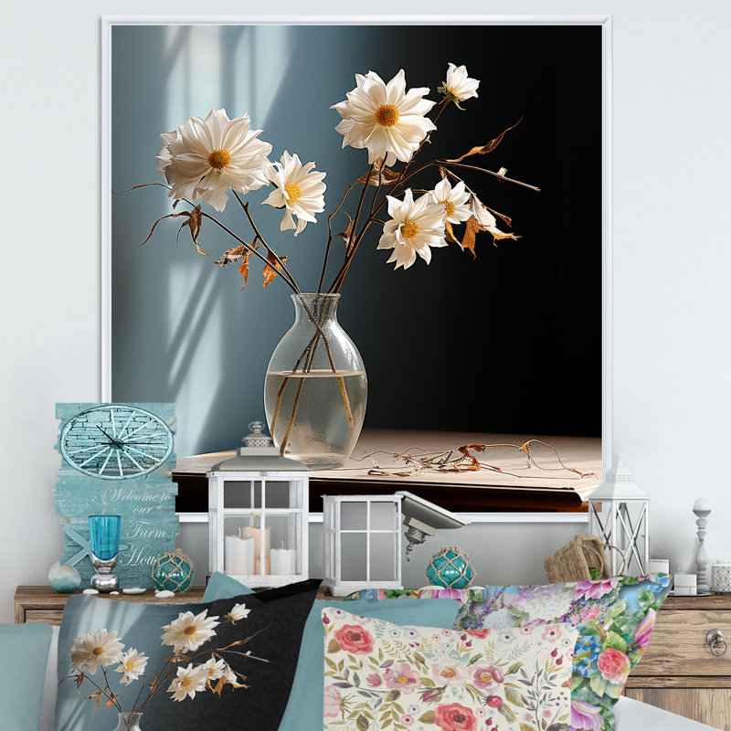 «Mums Minimalisme Dream», photo sur toile, Cadre flottant blanc, H 36 po x l 36 po x P 1,5 po