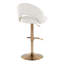 Tabouret de bar pivotant réglable avec repose-pieds - ensemble de 2-344294453-344294452