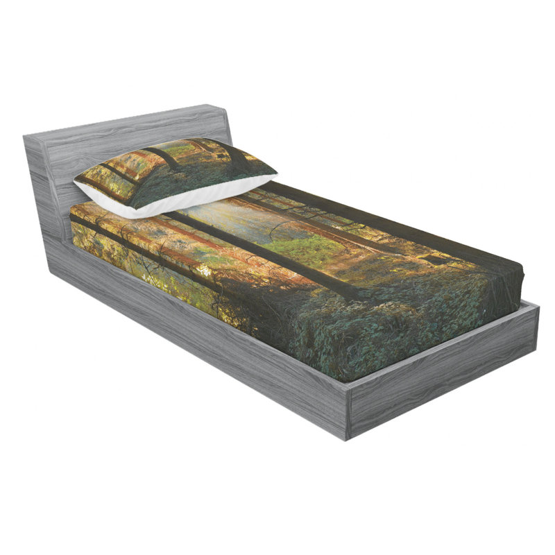 Microfiber Sheet Set, Twin Sheet Set with Fitted Sheet