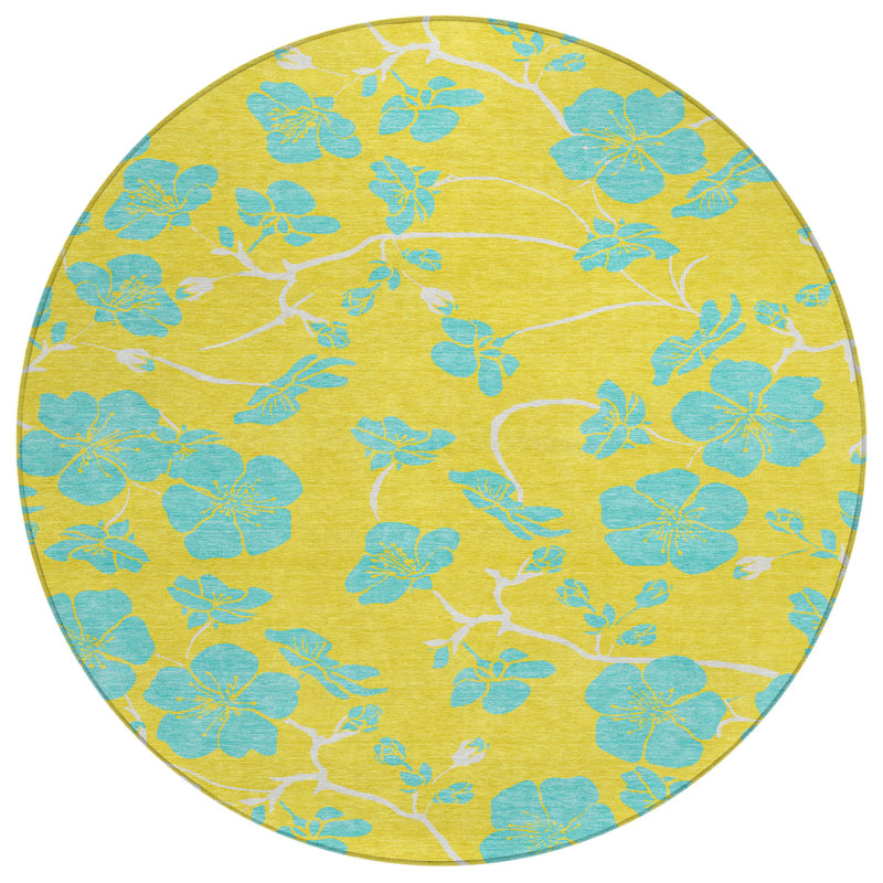 Inoa Gold Washable Indoor-Outdoor Rug - , 3' x 5'