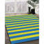 Jaune/bleu rayé Ginsburg Tapis décoratif-1954860863