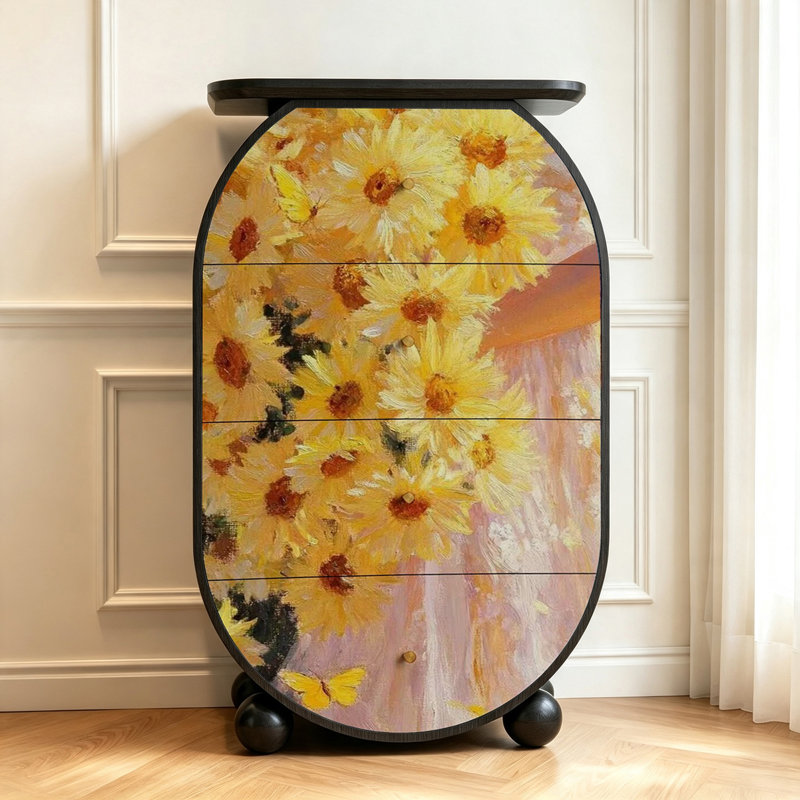 Meuble à tiroirs moderne pour salon