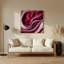 «Biomorphic Abstraction 70», art mural en métal rouge