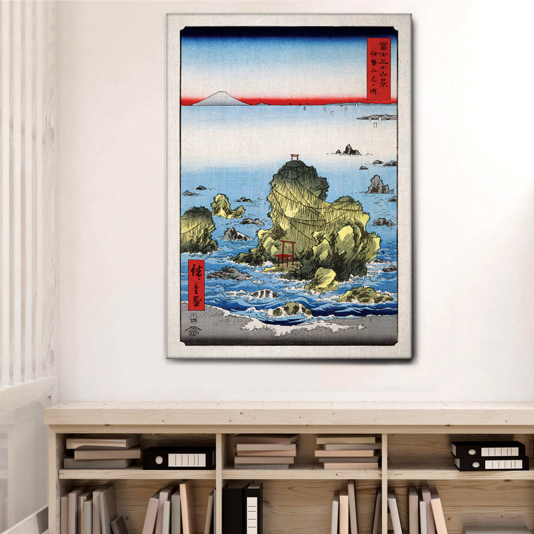 Leinwandbild Futamigaura von Utagawa Hiroshige