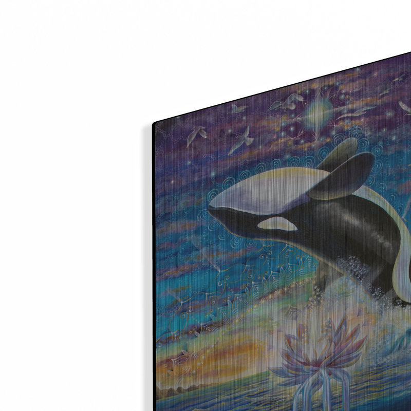  «Rising From The Profonds» par Verena Wild, art mural en métal, H 24 po x l 16 po