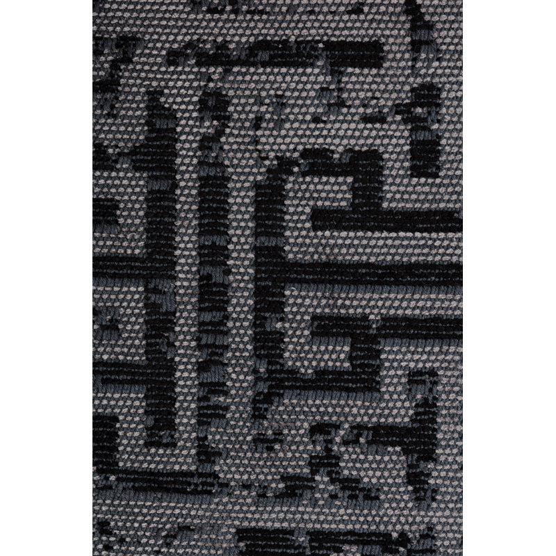 Rapture Gray/Black Camouflage Luxury Area Rug, Rectangle 7'10" x 11'2"