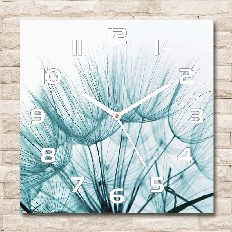 Heidbreder Glass Wall Clock, White