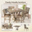 Table de comptoir carrée Modern Farmhouse