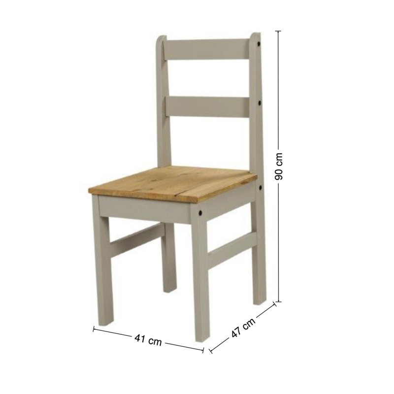 Palmea 2 - Person Dining Set, Grey, Grey