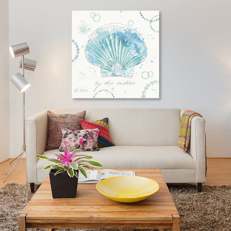 « côtier splash ii », reproduction d’art sur toile, H 37 po x l 37 po x P 1,5 po, Toile tendue, Pas de tapis