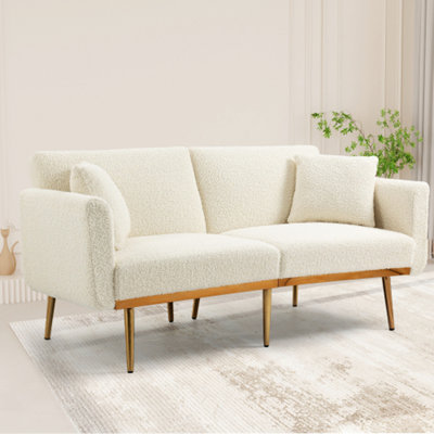 Charlie-Louise 65.36"" Round Arm Sofa Bed -  Everly Quinn, 26CF784940F8460C8F2CD1F933A42D29