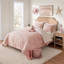 Ensemble de literie rose western cowgirl, ensemble de couette en microfibre pour lit simple et simple XL