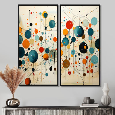 Green Beige Mid Century Abstract Retro IV - Green Mid-Century Modern Wall Decor