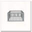 21.5"High Fence Railings Solid Wood  Floor Bed-95082350-95082351
