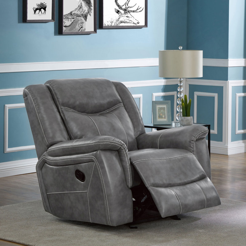 Fauteuil inclinable avec accoudoirs rembourrés et rembourrés Encino
