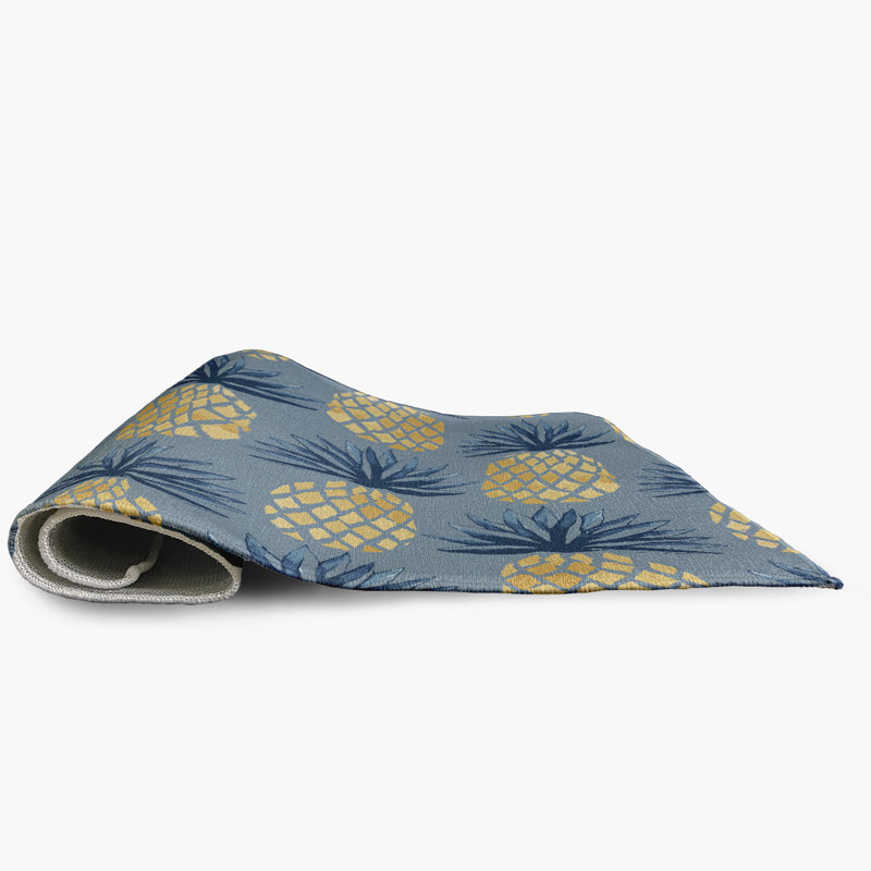 Fohoren Chenille Floral Rug, Round 5'