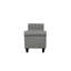 Banc de rangement Claxton de 127 cm (50 pouces) de style contemporain, capitonné, avec couvercle rabattable, accoudoirs arrondis et charnières à fermeture douce.-136310675-136310672