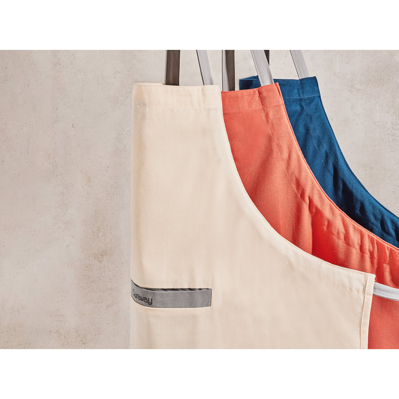 2 Pocket Linen Apron, Cream