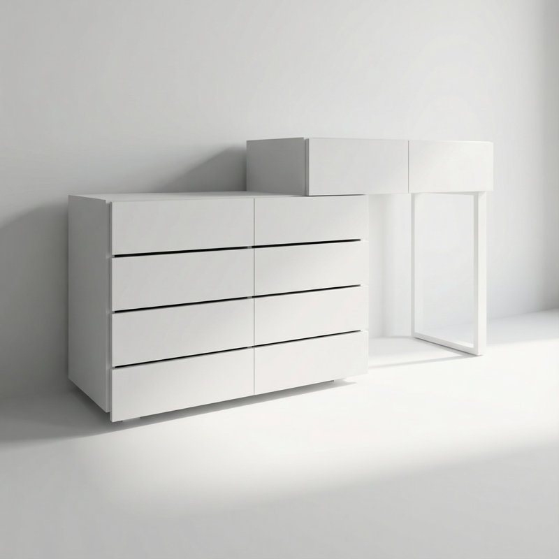 Commode double 10 tiroirs Steinber