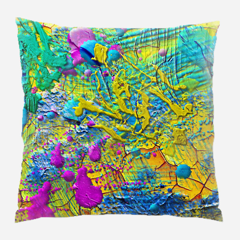 Housse et insert de coussin carré Dabria, Microsuède, Intérieur