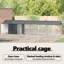 142cm Galvanised Steel Floor Bird Cage