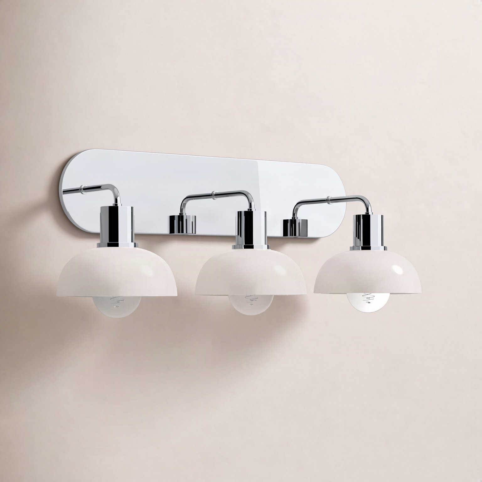 Renfield Vanity Light, Polished Chrome, 3