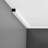 1-1/8 in x 1-1/8 in x 78-3/4 in Primed White Plain Polystyrene Crown Moulding