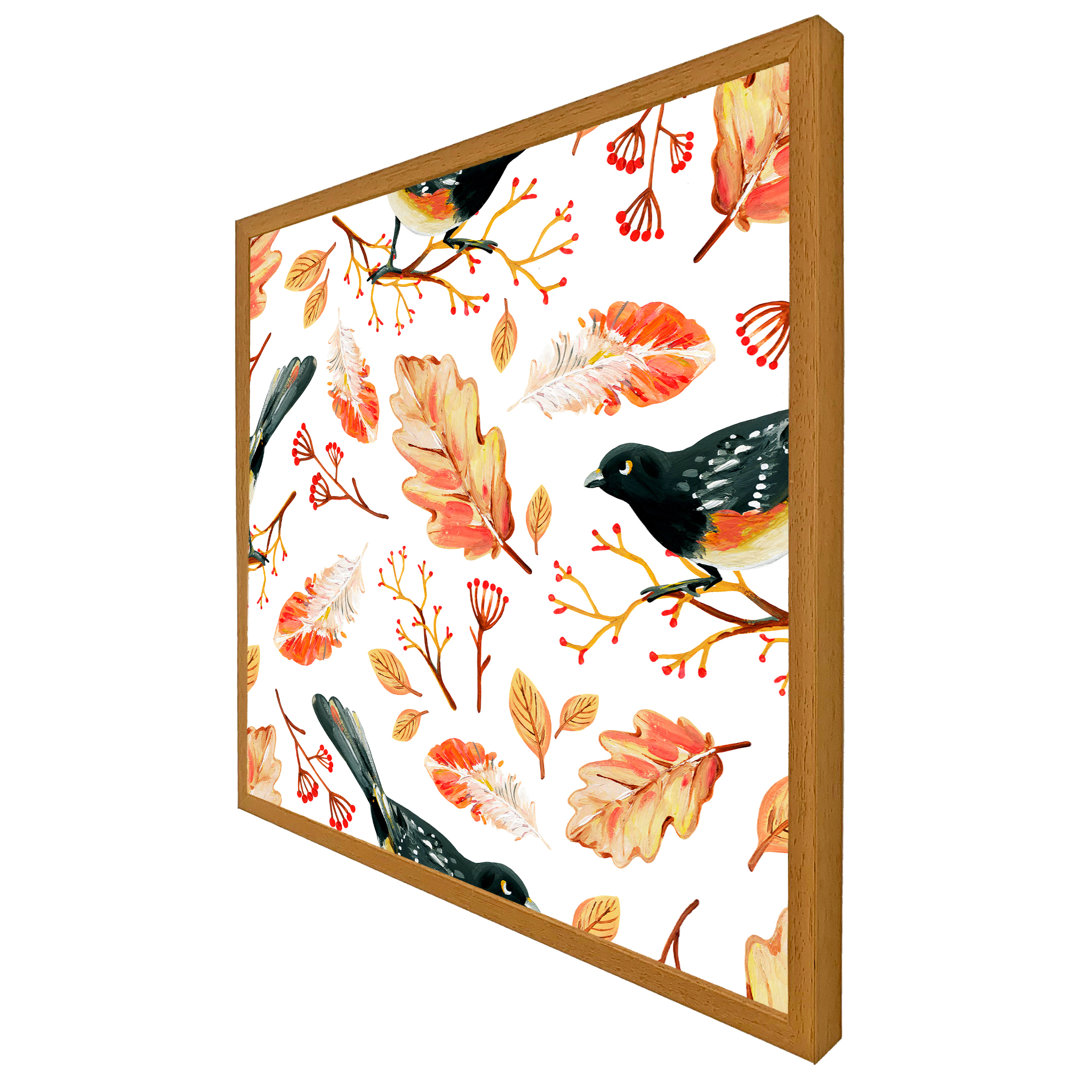 Sirna Birds & Leaves In Autumn - Single Picture Frame Art Prints