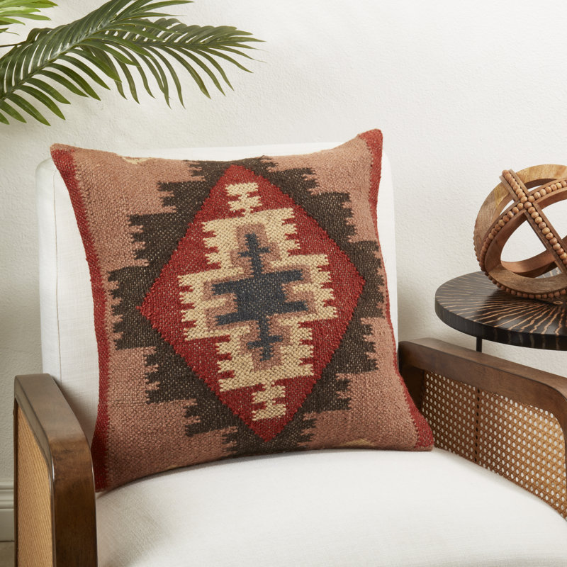 Kilim Wool Throw Pillow