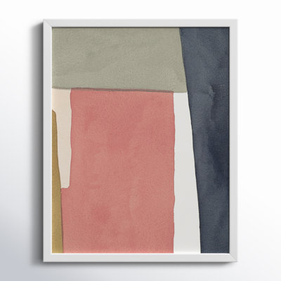 Warm Pink And Indigo by Julia Balfour