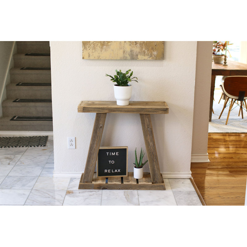 Natural Luxe A-frame Console Table