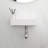 Bathroom Wall Mounted Sink - 14.5X7.12 Inch White Ceramic Rectangular, Stain , Low Water Absorption, Acid Resistance, Modern Tempting With Faucet Hole Ceramic, Aesthetic