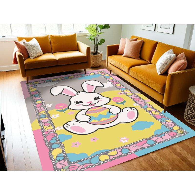 Le tapis des Fêtes de Pâques Printemps Aisle®, Rectangulaire 8 pi x 12 pi
