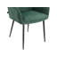 48.5cm H Velvet Upholstered Metal Side Chair-726720686