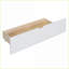 Lit simple en contreplaqué / panneau de fibres à densité moyenne / maison en bois de pin avec canapé, station de charge et amp; Tiroirs, blanc / gris-1290470050