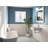 DeerValley 23" x 18" White Rectangular Vitreous China Wall Mount Bathroom Sink with Overflow & Single Faucet Hole