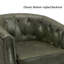 Chaise pivotante en cuir véritable avec garniture cloutée-622401782-622401783