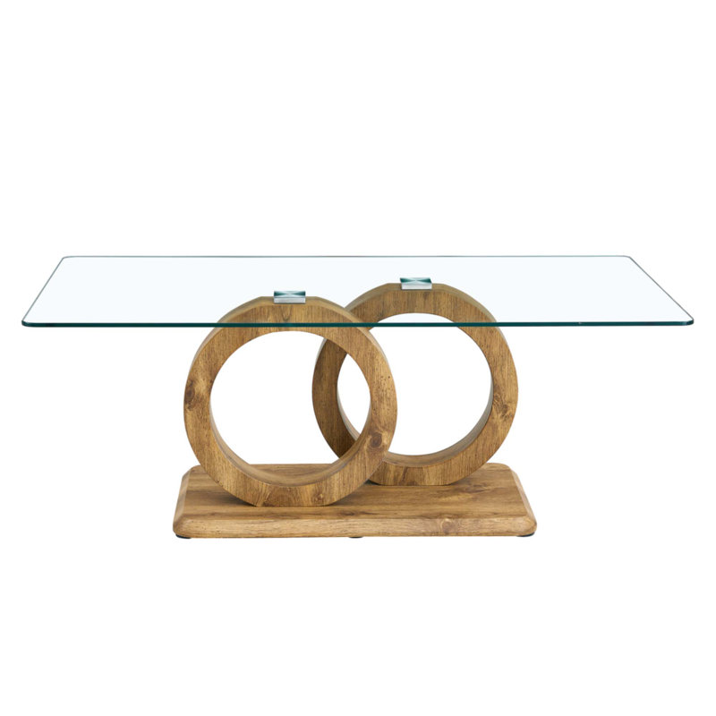 Table basse de style moderne avec plateau en panneau de fibres à densité moyenne