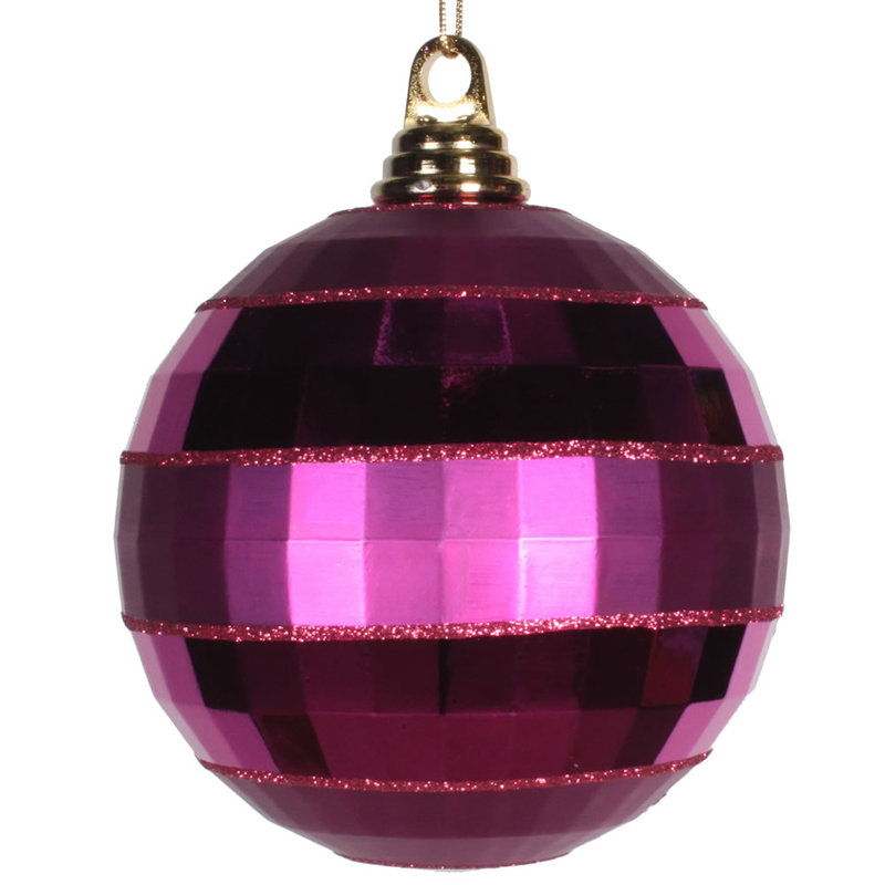 Ornement boule boule de paillettes Fleisig, Fuchsia