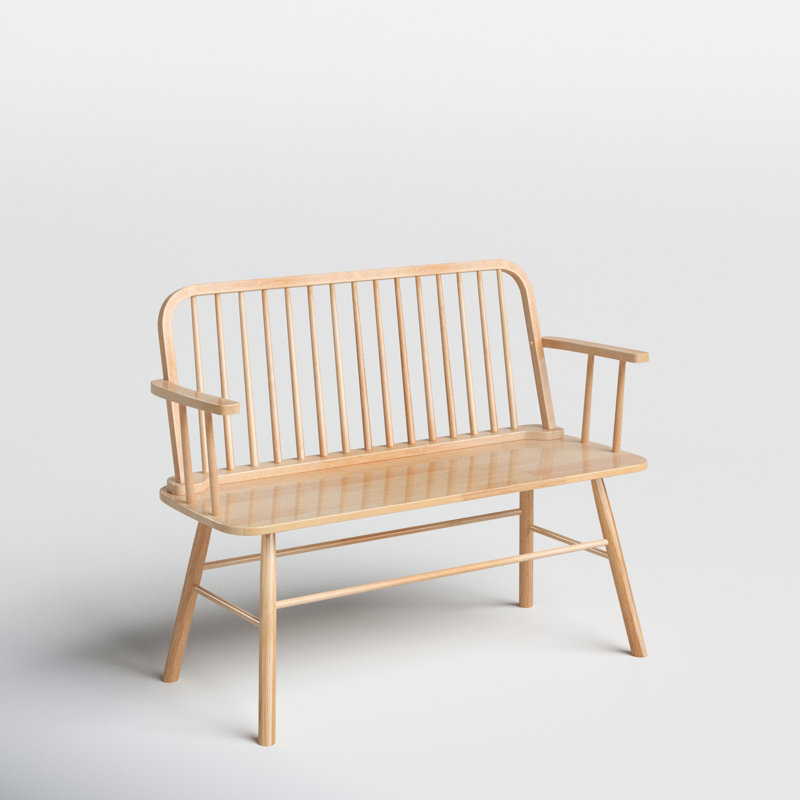 Banc en bois massif Sireen, Naturel