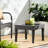 Outdoor Accent Table - Built With Materials 15.3''h X 20''l 20''w Powder-coated Iron Frame-1699417124-1699417125
