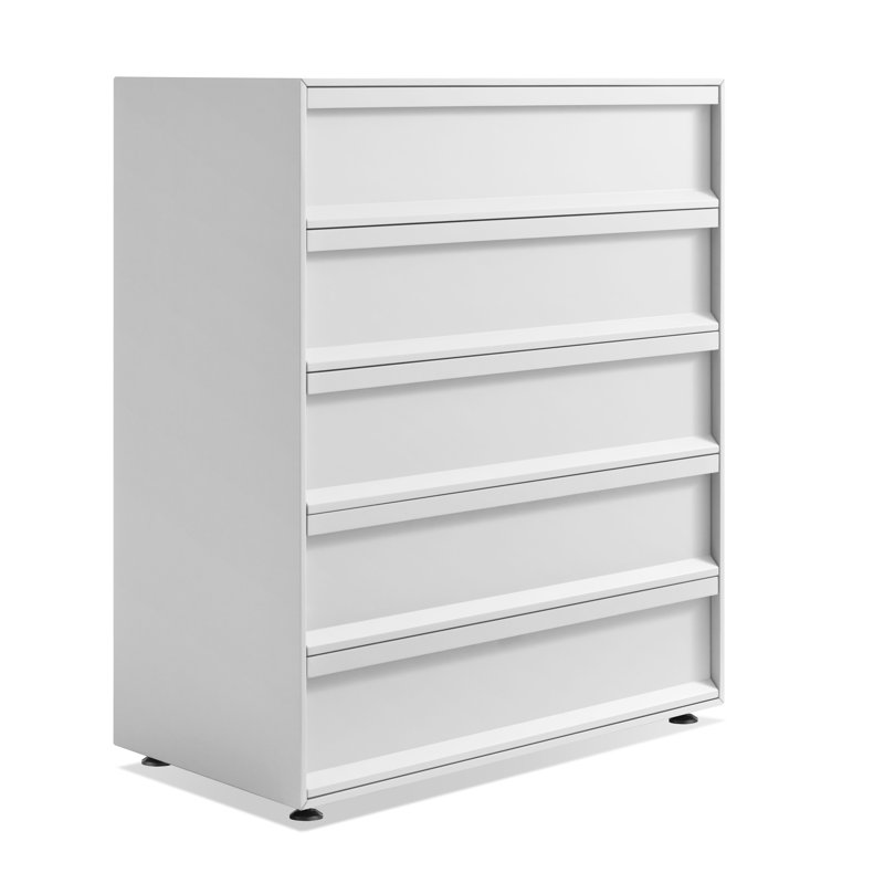 Commode 5 tiroirs Superchoice, Blanc