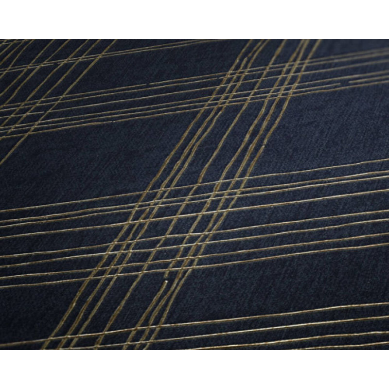 Vose Abstract Double Roll, Blue/Black/Gold