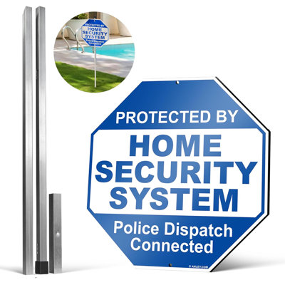 Panneau de protection en aluminium H 10 po x l 10 po protégé par un système de sécurité pour la maison