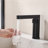 Modern 7.2" Pull-Down Bathroom Faucet with Digital Temperature Display-129606633