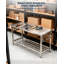 Table de préparation pliante en acier inoxydable avec tablette inférieure, charge maximale de 318 kg (700 lb), plateau résistant à la rouille et aux graisses, pour une utilisation domestique et commerciale.-134780979
