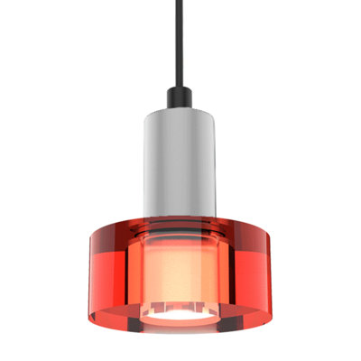 1 - Light Single Drum LED Pendant
