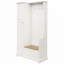 Hall Tree with Flip-Up Bench, Cabinet with Adjustable Shelves
